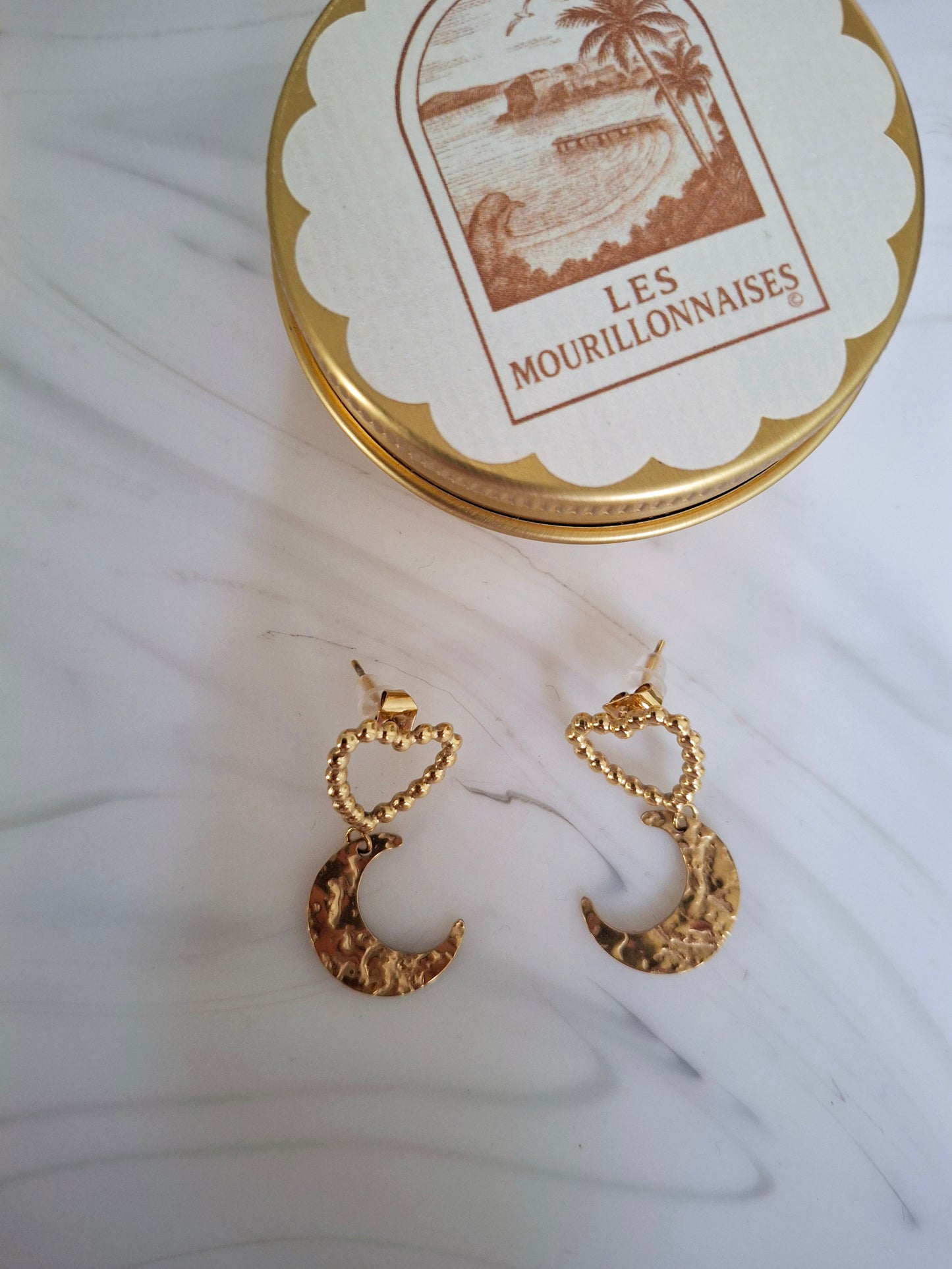 Boucles d'oreilles Blake Lune