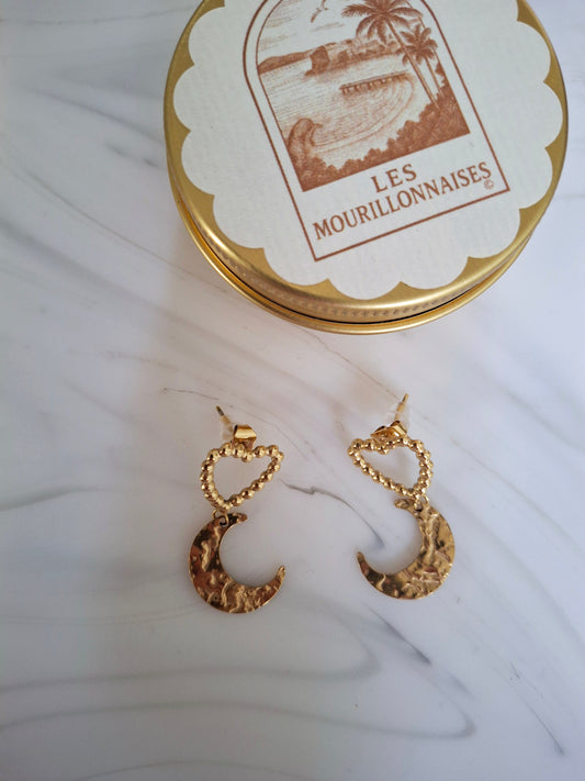 Boucles d'oreilles Blake Lune