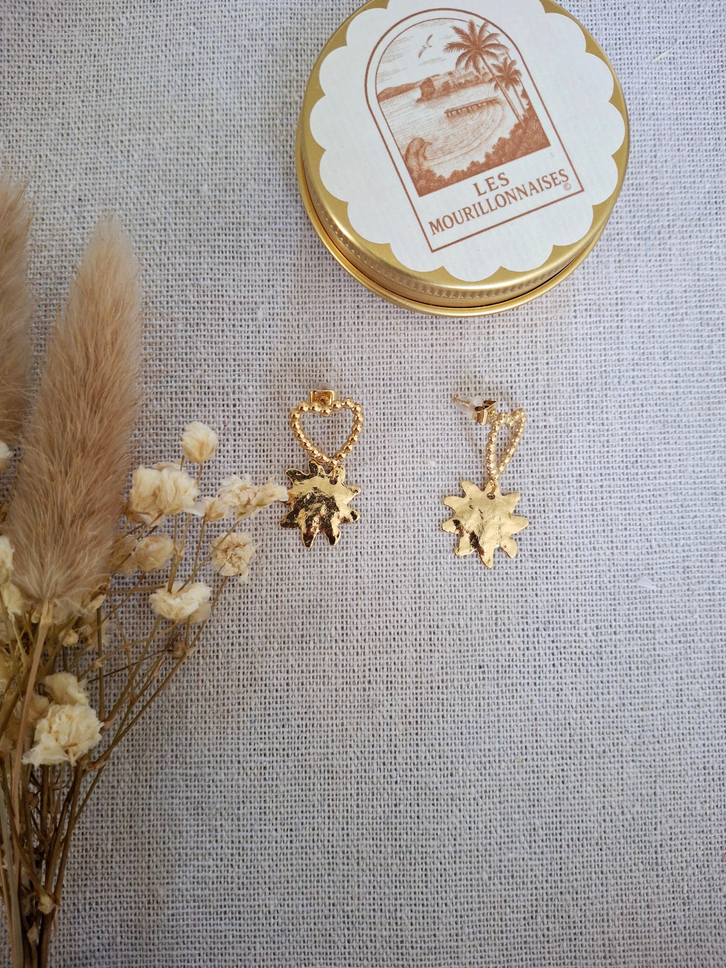 Boucles d'oreilles Blake soleil