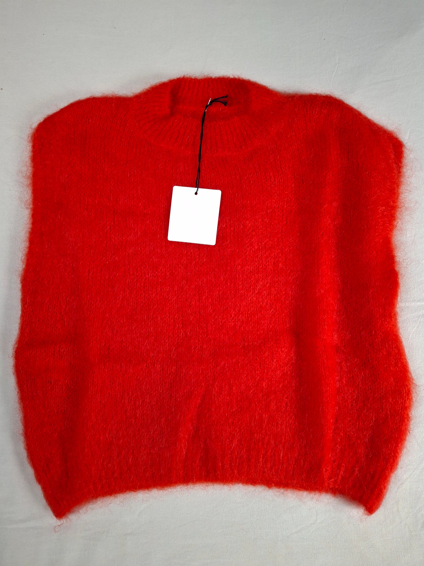 Pull Philippe rouge 80% mohair