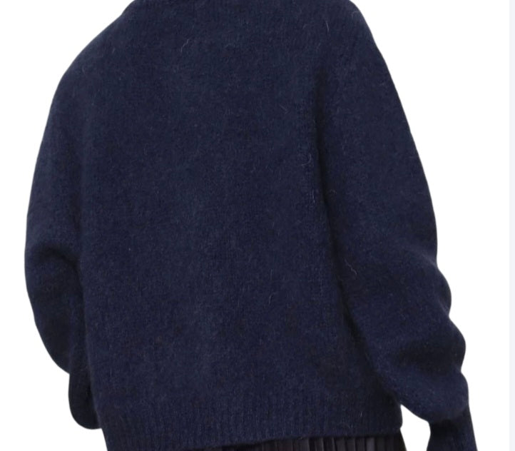 Cardigan Jeanne noeud en maille laine mohair