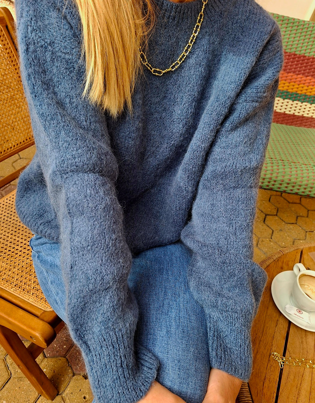 Pull Orso en maille alpaga à encolure ronde