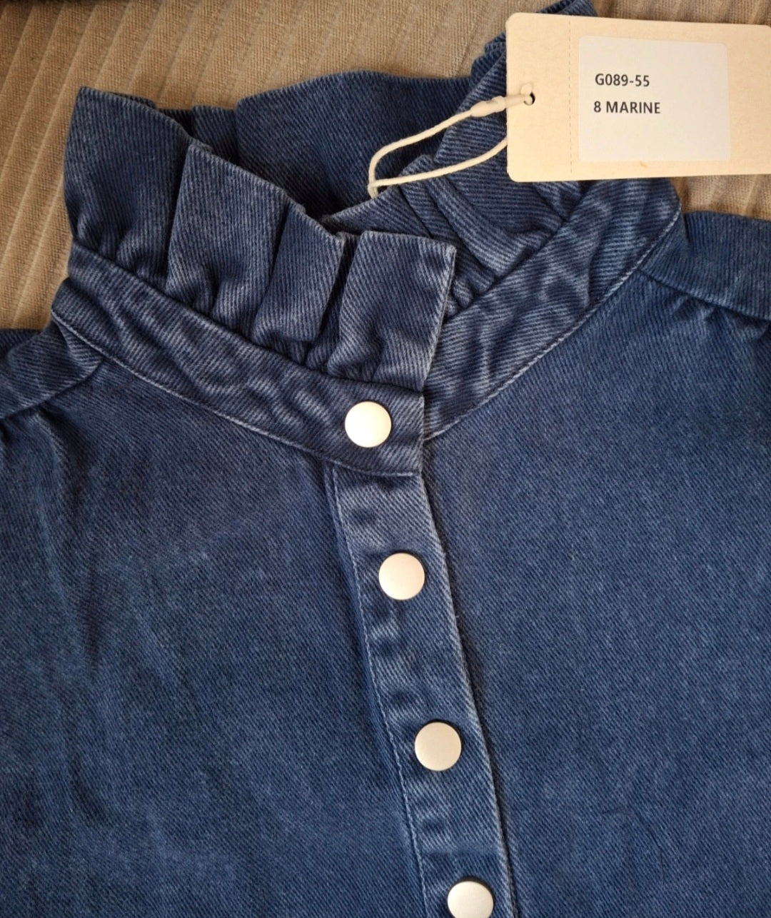 Robe mano col victorien marine