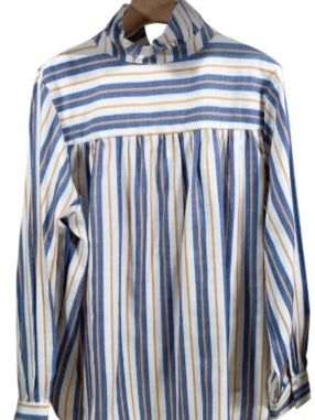 Chemise Axel rayures à col victorien