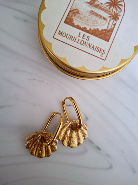 Boucles d'oreilles Philippa or