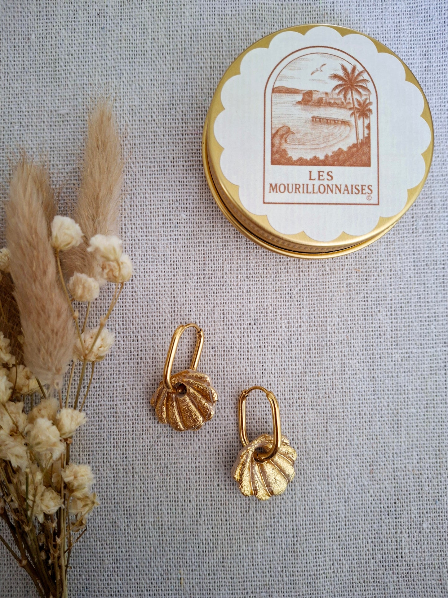 Boucles d'oreilles Philippa or