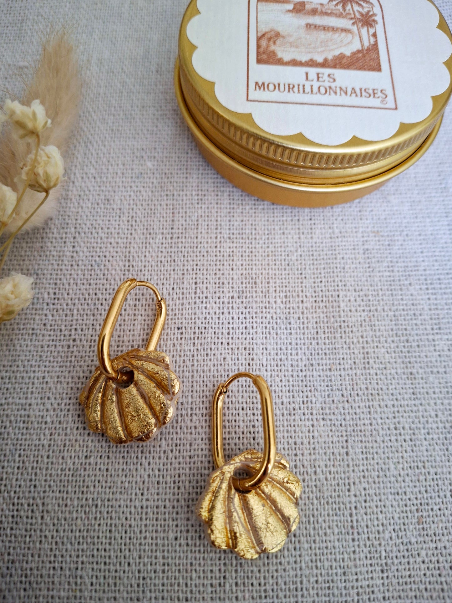 Boucles d'oreilles Philippa or
