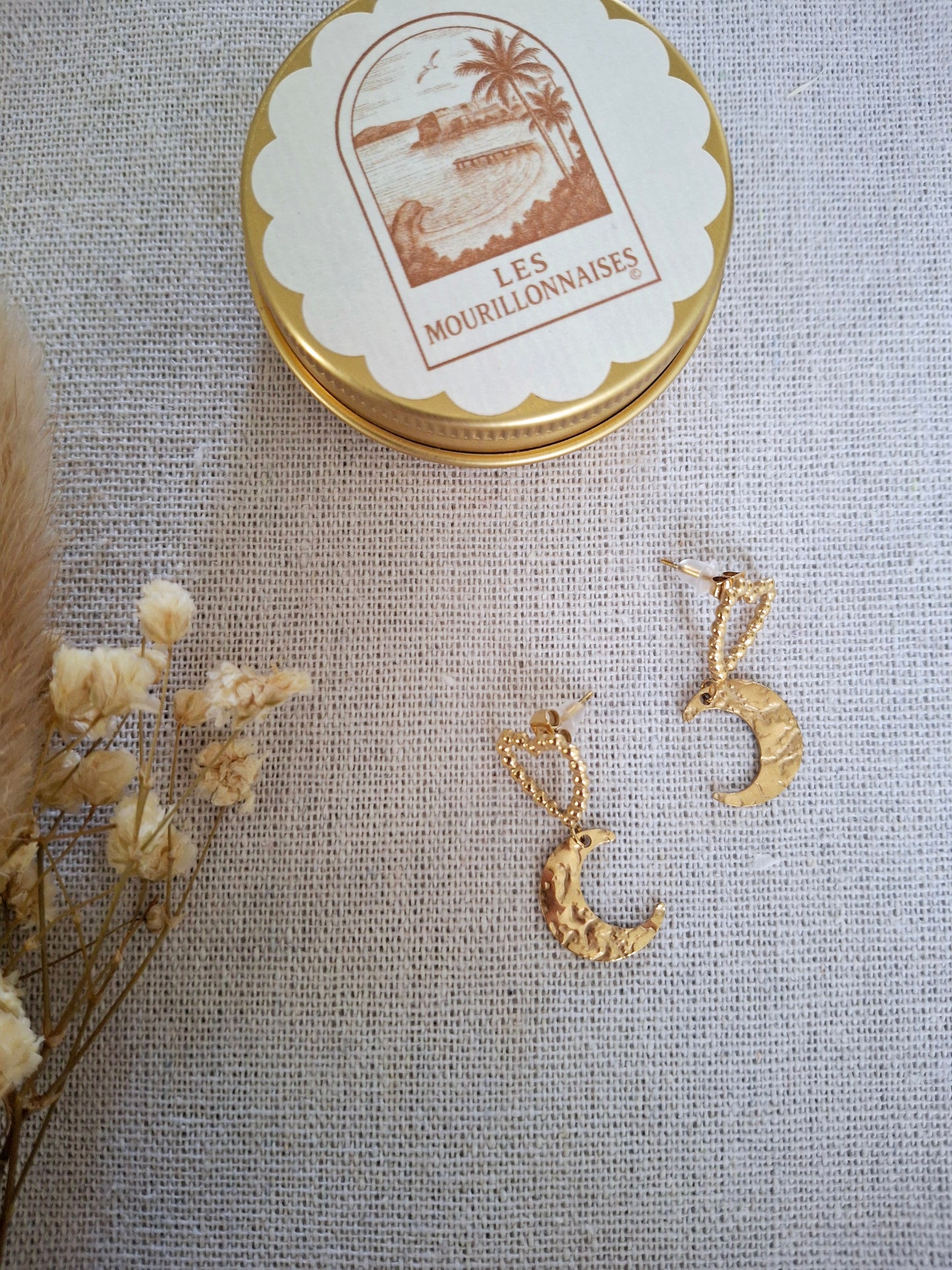 Boucles d'oreilles Blake Lune