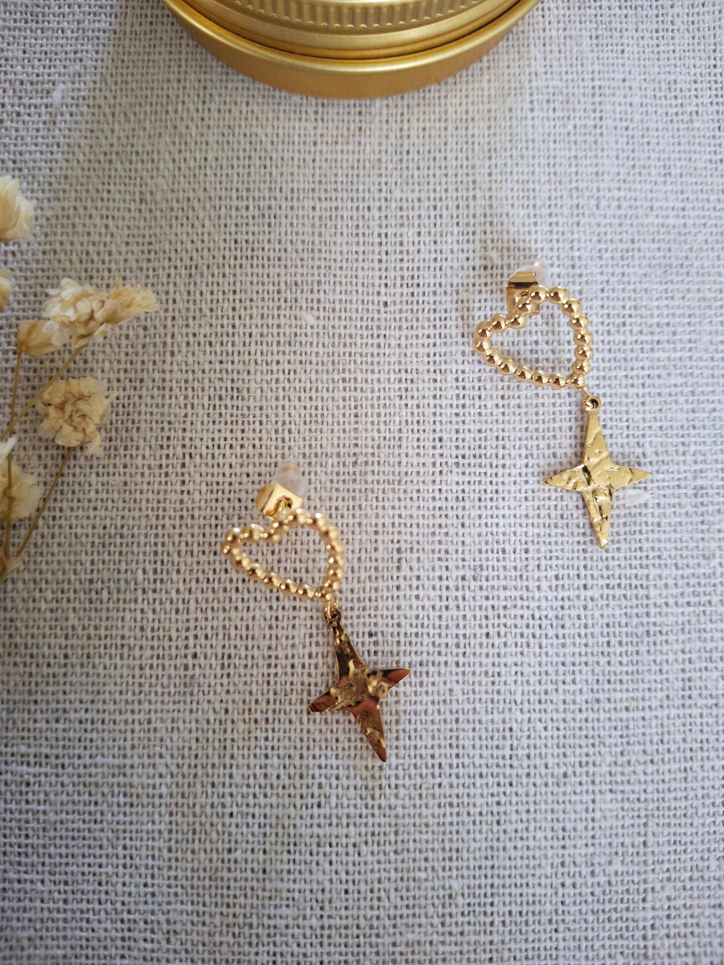 Boucles d'oreilles Blake étoile
