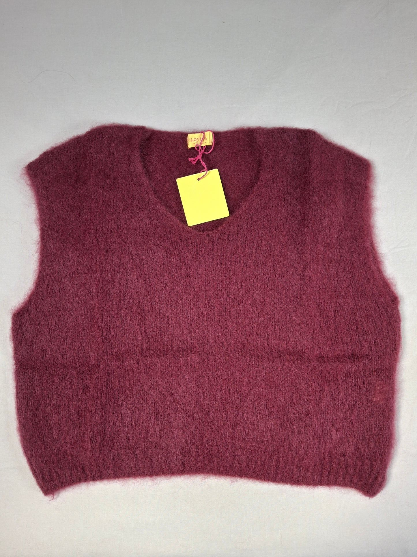 Pull Philippe bordeaux 80% mohair