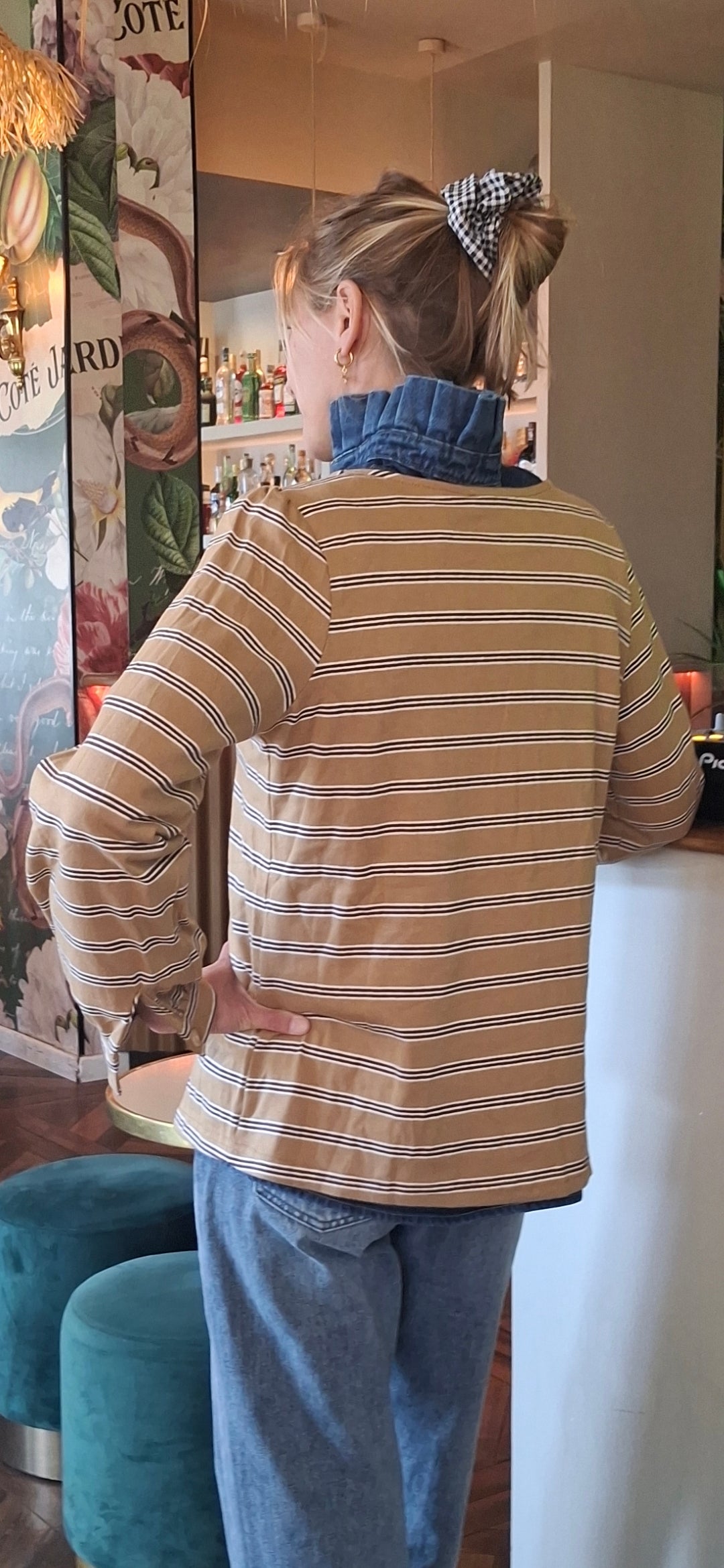 Marinière Victor Taupe 100% coton