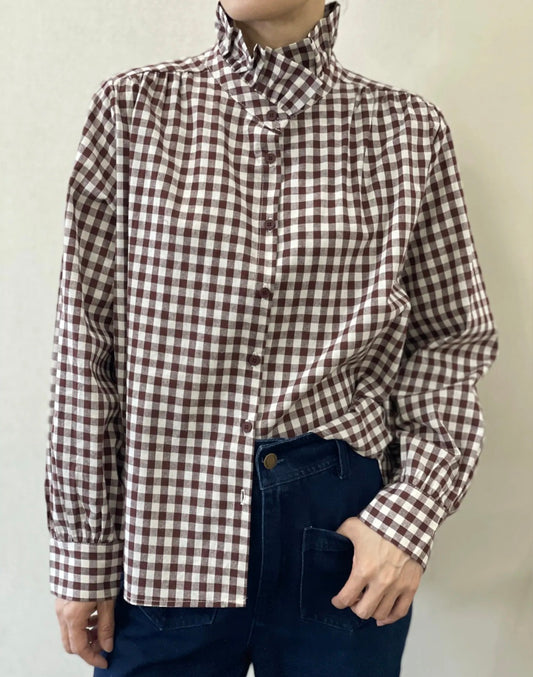 Chemise Bérénice vichy chocolat