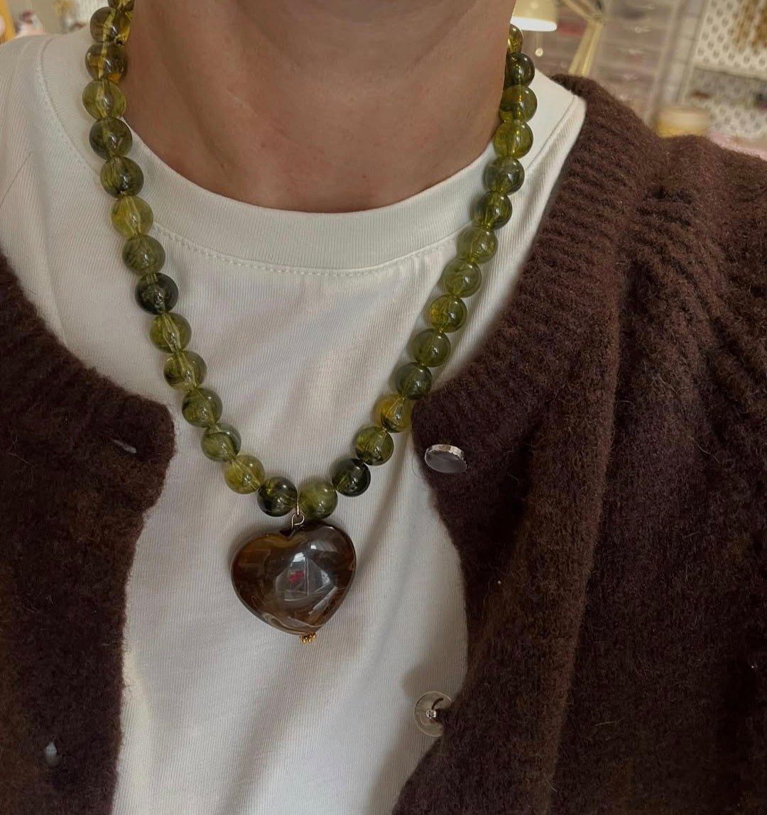 Collier Jeanne coeur 2 variantes