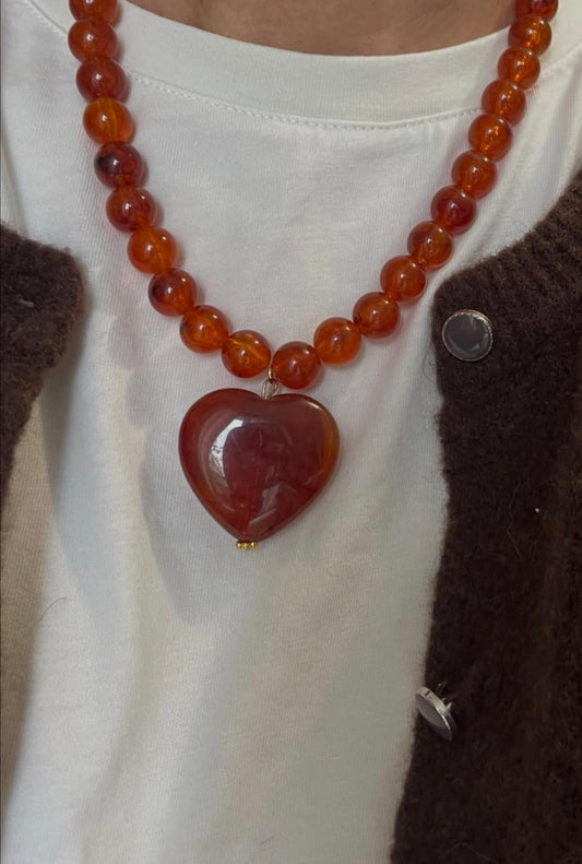 Collier Jeanne coeur 2 variantes