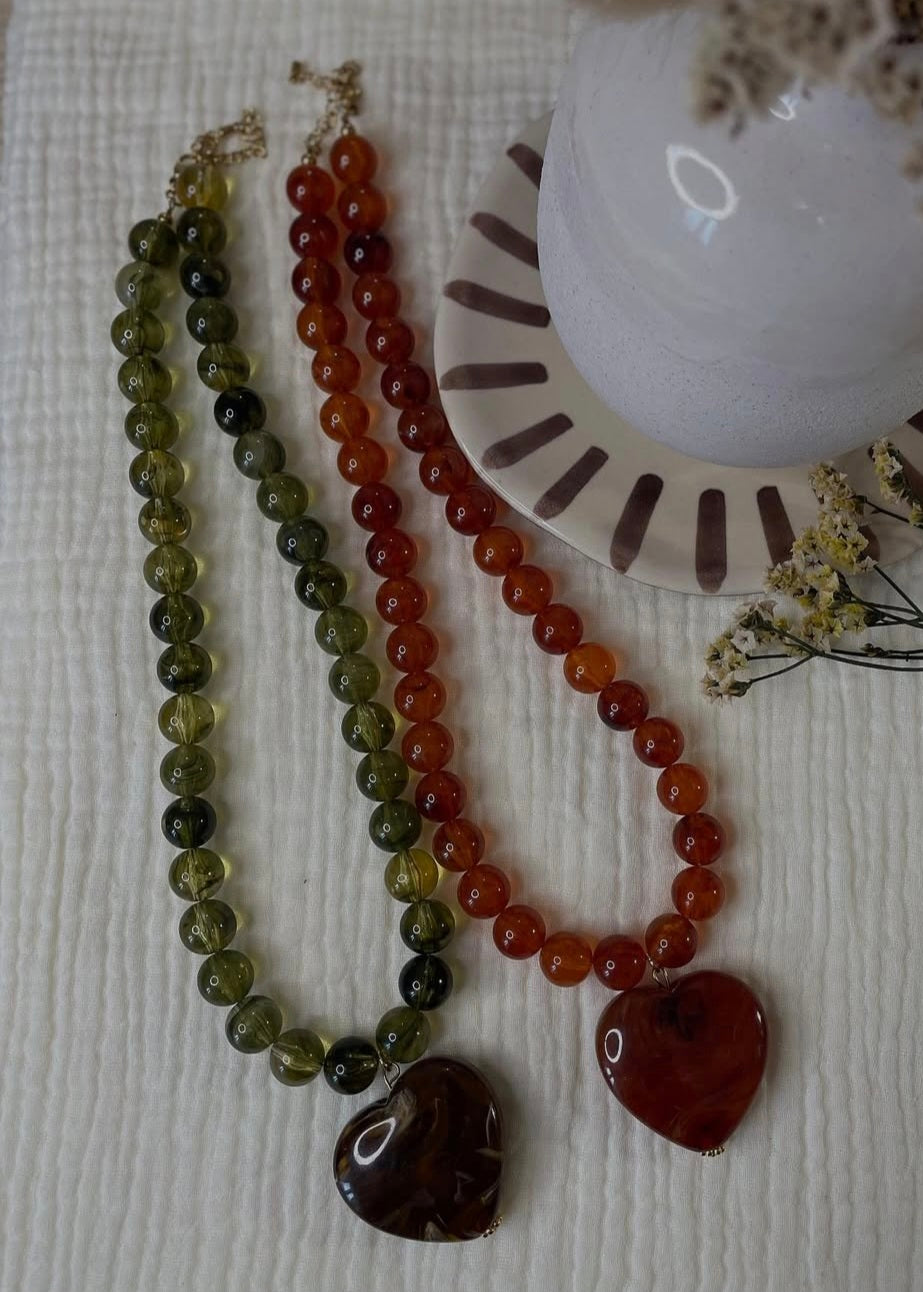 Collier Jeanne coeur 2 variantes