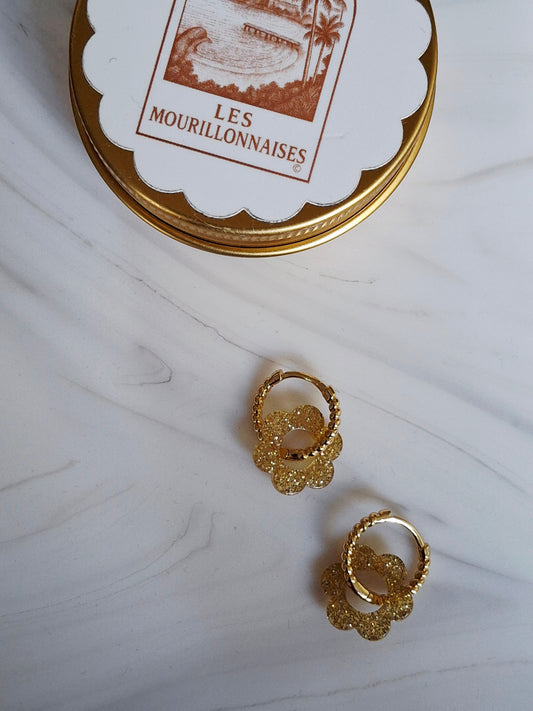 Boucles d’oreilles Pio variante créole ronde