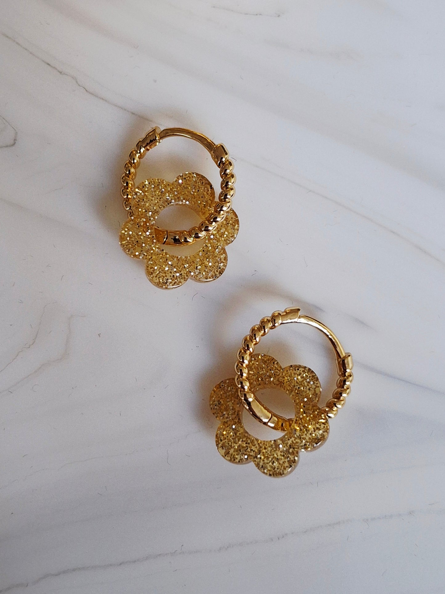 Boucles d’oreilles Pio variante créole ronde