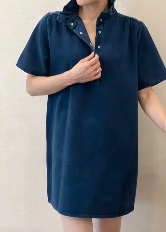 Robe mano col victorien marine