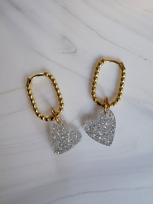 Boucles d’oreilles Pio variante argenté