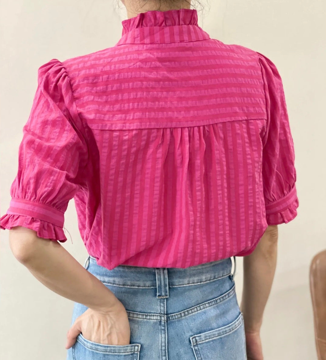Blouse Achille fuchsia