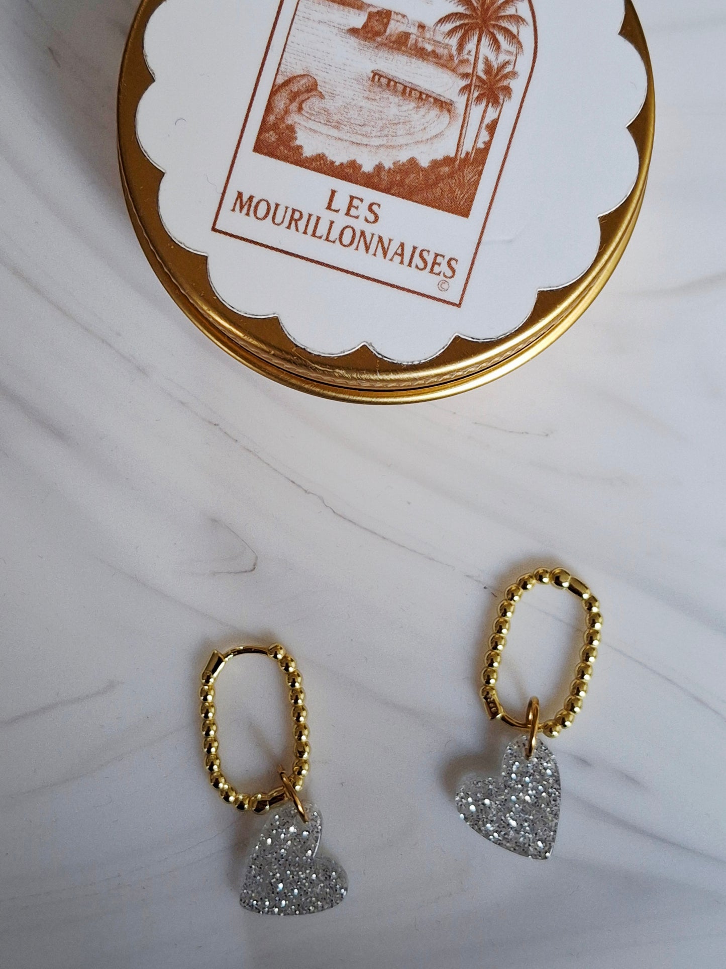 Boucles d’oreilles Pio variante argenté