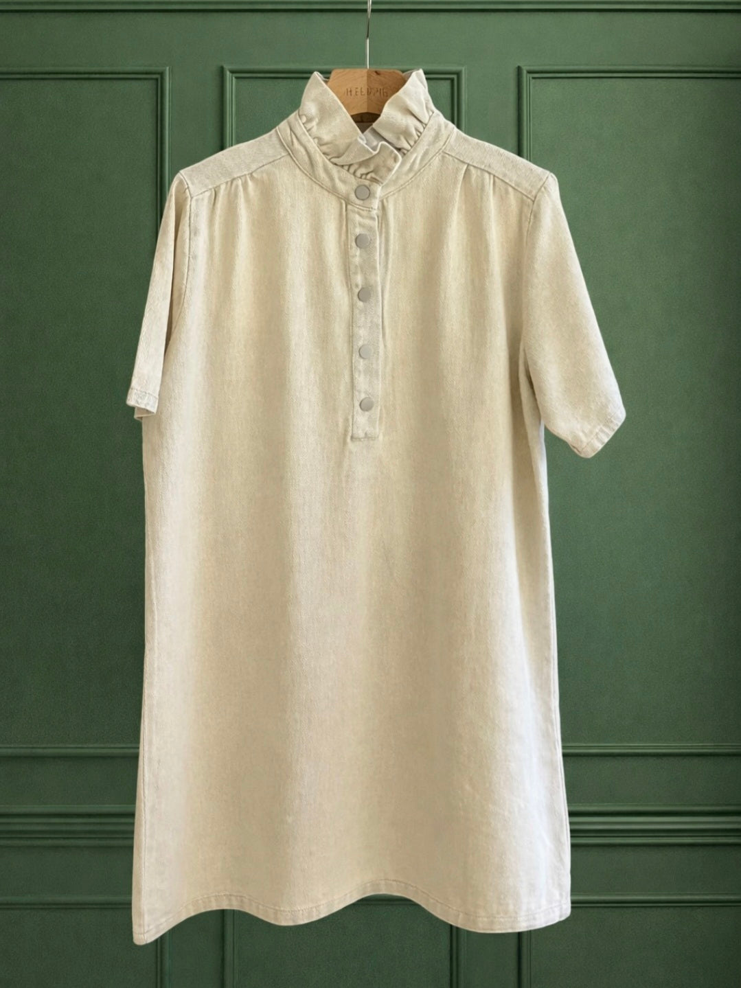 Robe mano col victorien beige
